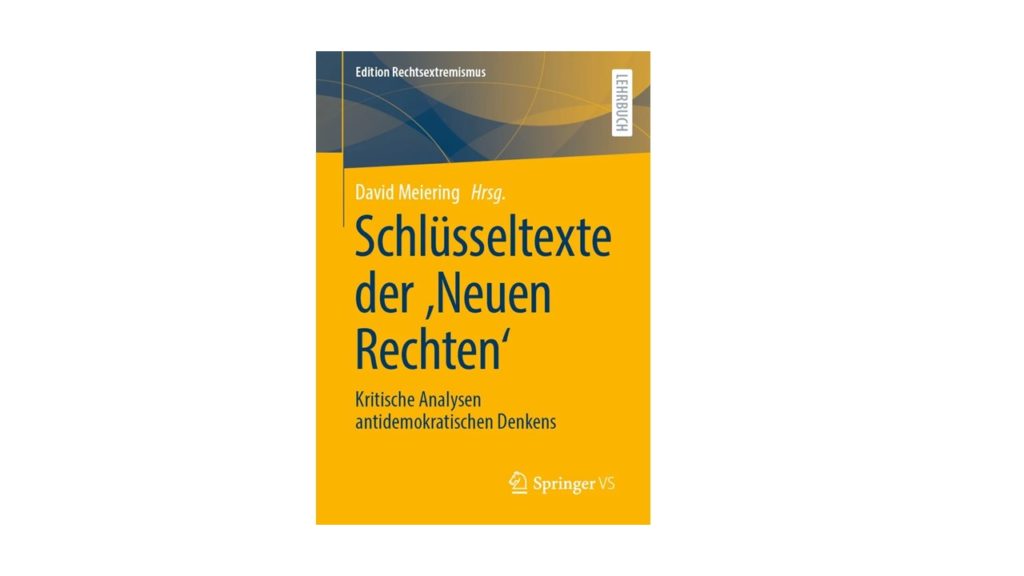 Buchcover "Schlüsseltexte der 'Neuen Rechten'"